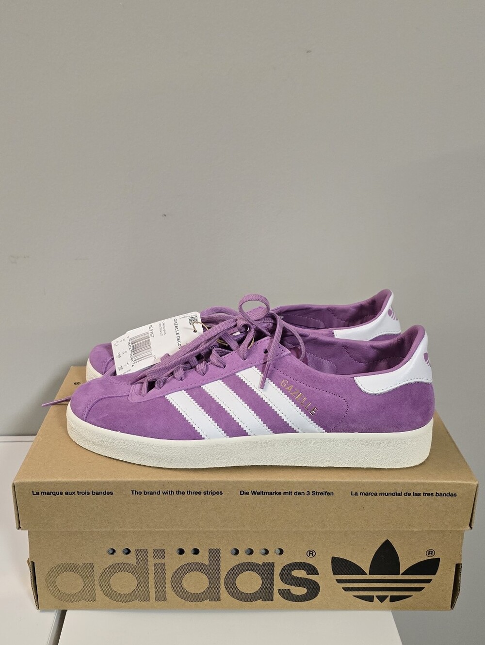 Adidas Gazelle Decon,Premium Suede,Leather Lining,Unisex,Men 8.5(Ladies 9.5)